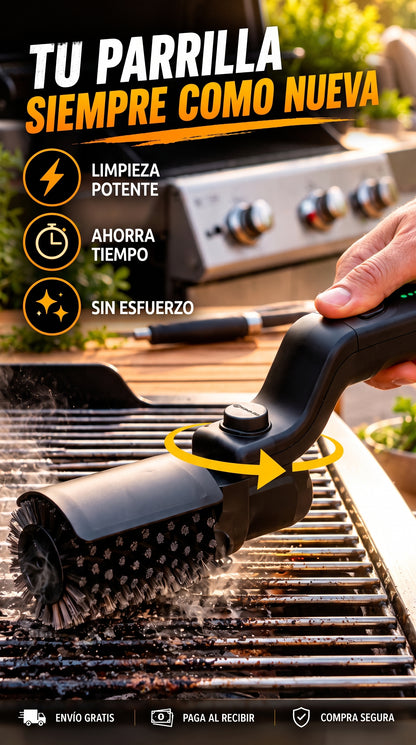 W Cepillo De Limpieza De Parrilla Recarg